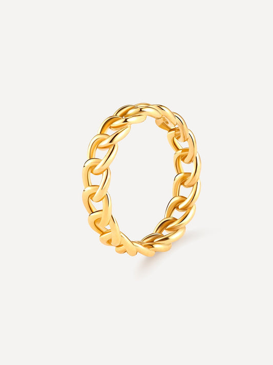 Anillo entrelazado elegante