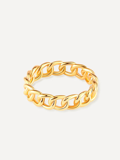 Anillo entrelazado elegante