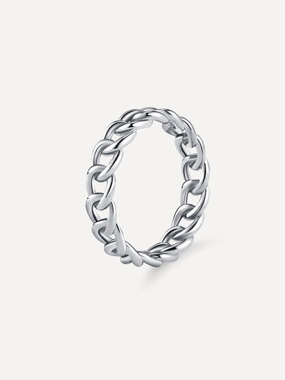 Anillo entrelazado elegante