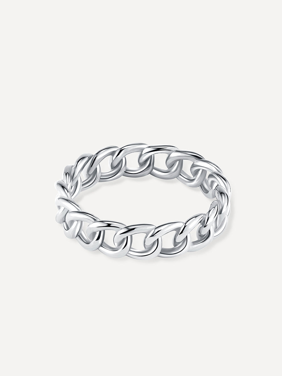 Anillo entrelazado elegante