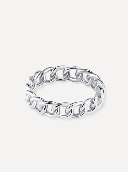 Anillo entrelazado elegante