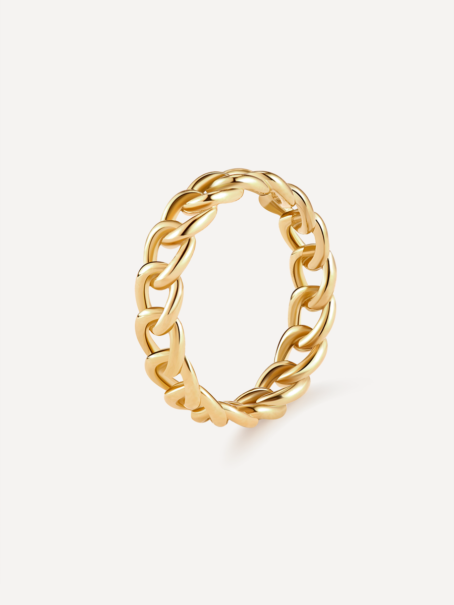 Anillo entrelazado elegante