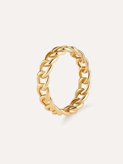 Anillo entrelazado elegante