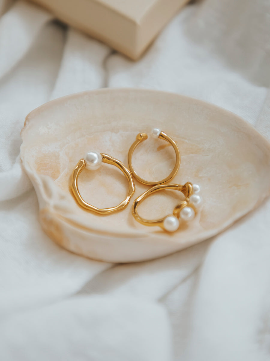 Anillo de Perla Elegante