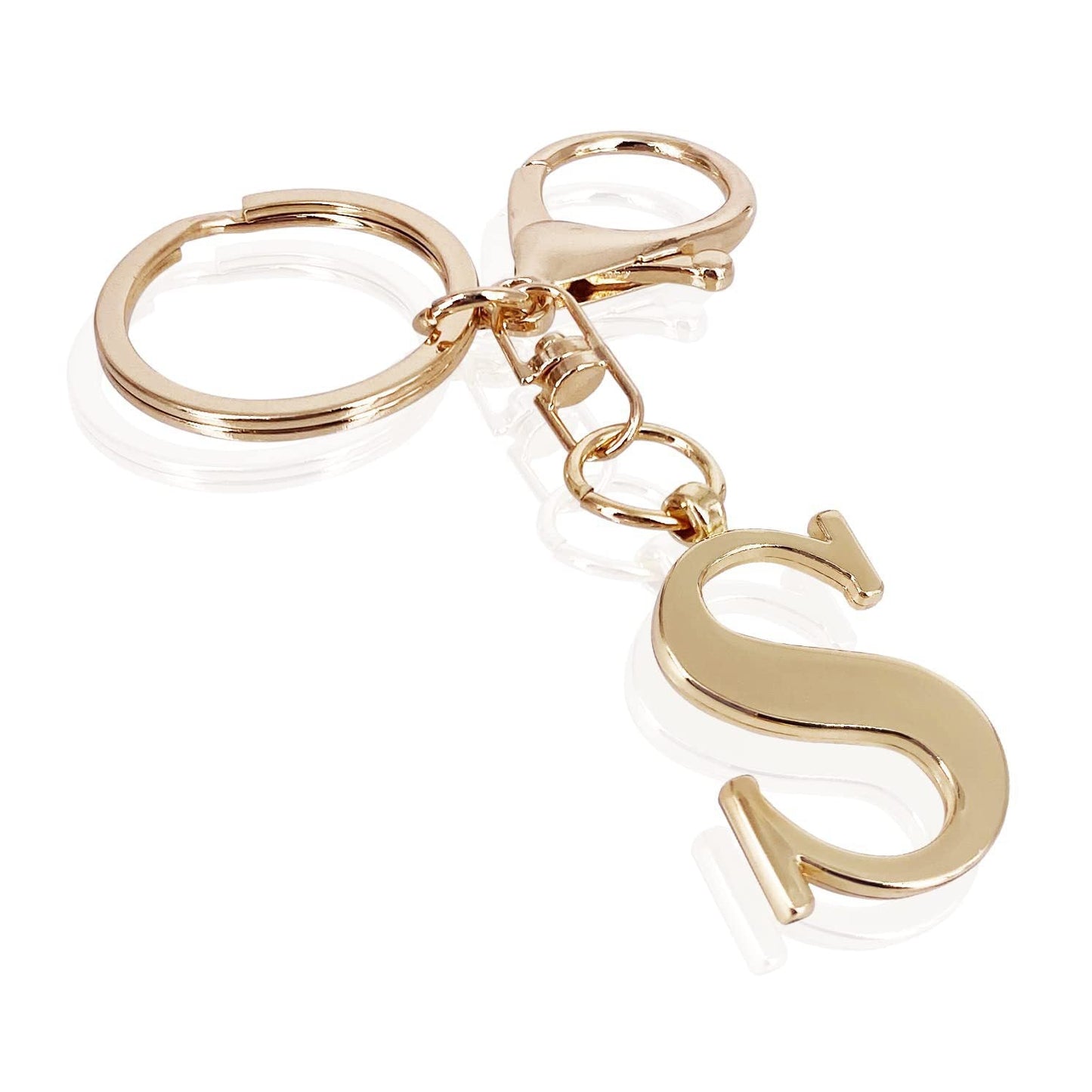 Initial | Charm de bolso elegante en aspecto dorado