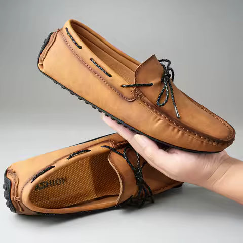 ROBERTO - Mocasín de conducción marrón para hombre