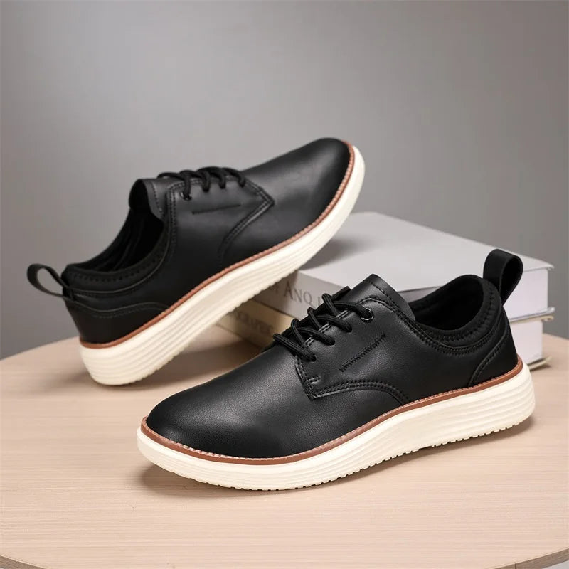 EMANUELE | Zapatos lisos con cordones