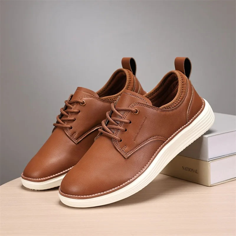 EMANUELE | Zapatos lisos con cordones