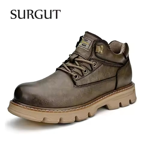 Botas de trabajo con cordones para hombre