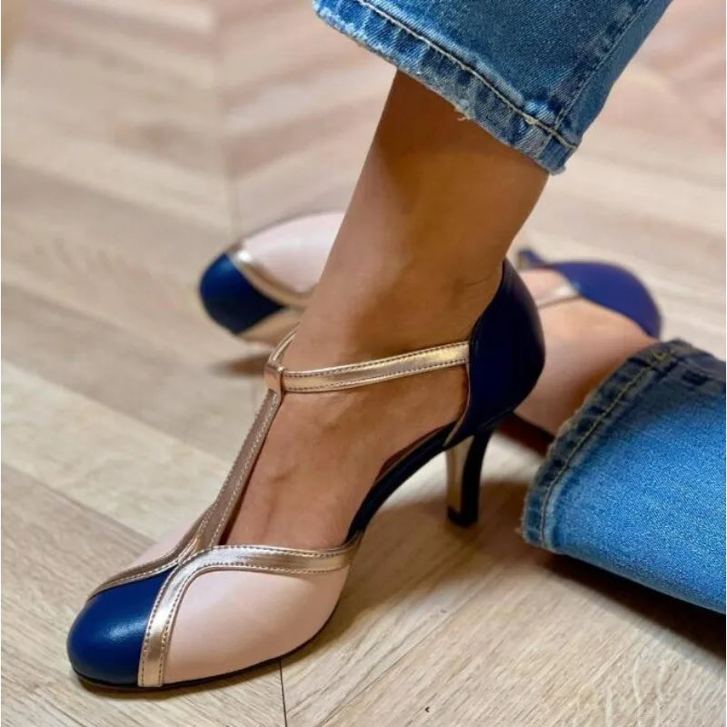 CANDELA - Zapatos de tacón T-strap fucsia