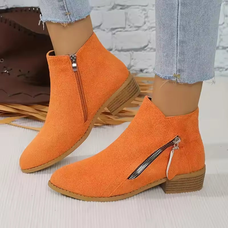 Botines Aurora Tacón Bajo - detalle