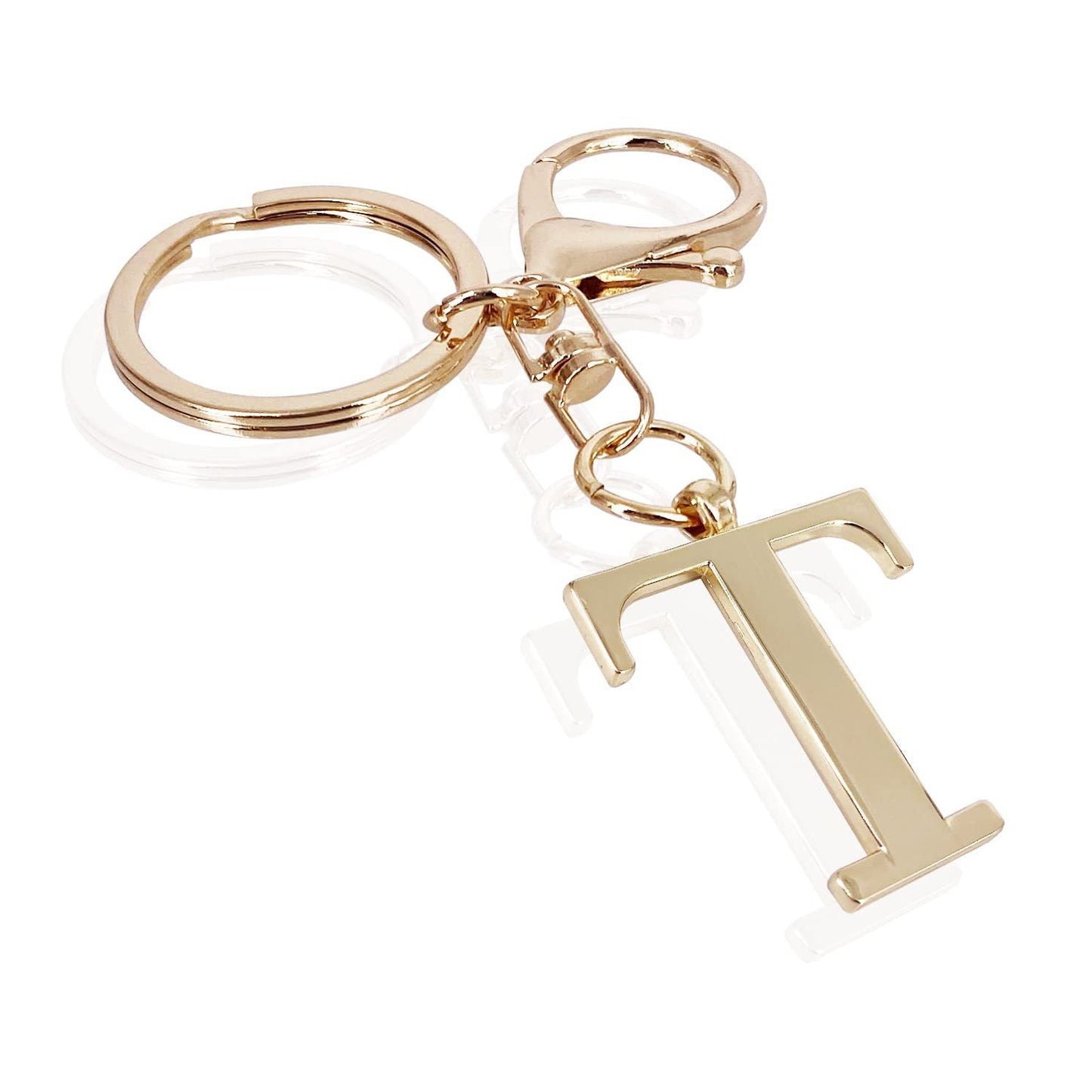 Initial | Charm de bolso elegante en aspecto dorado