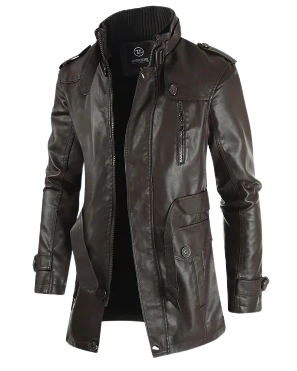 Filippo | Chaqueta Biker Larga de Piel