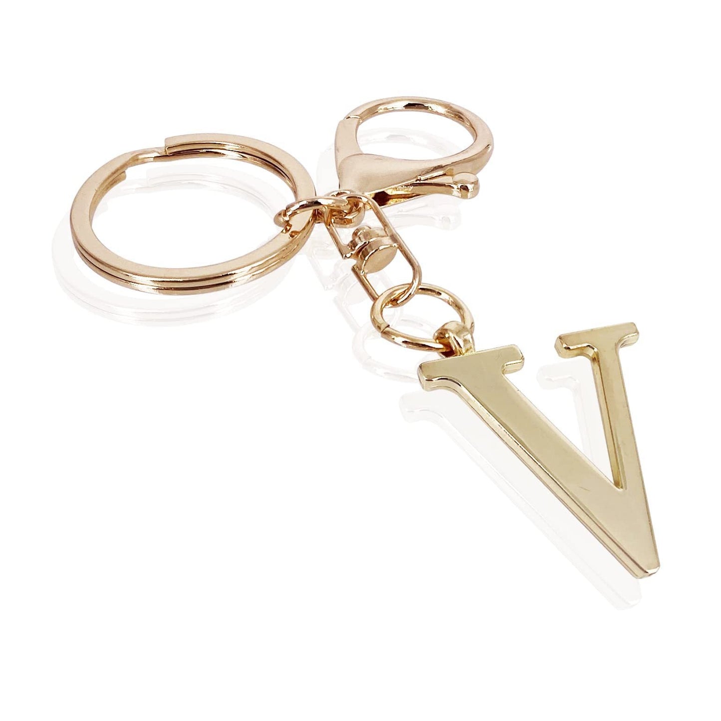 Initial | Charm de bolso elegante en aspecto dorado
