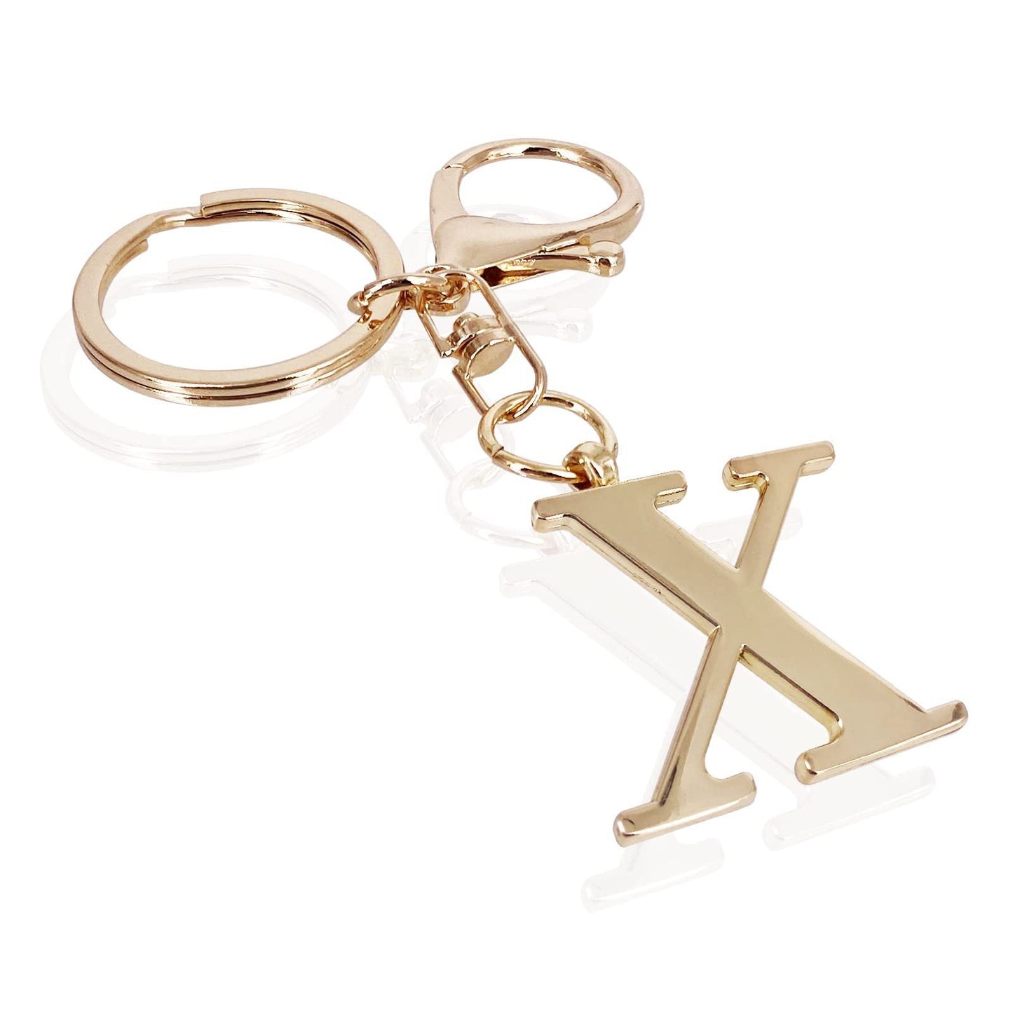 Initial | Charm de bolso elegante en aspecto dorado