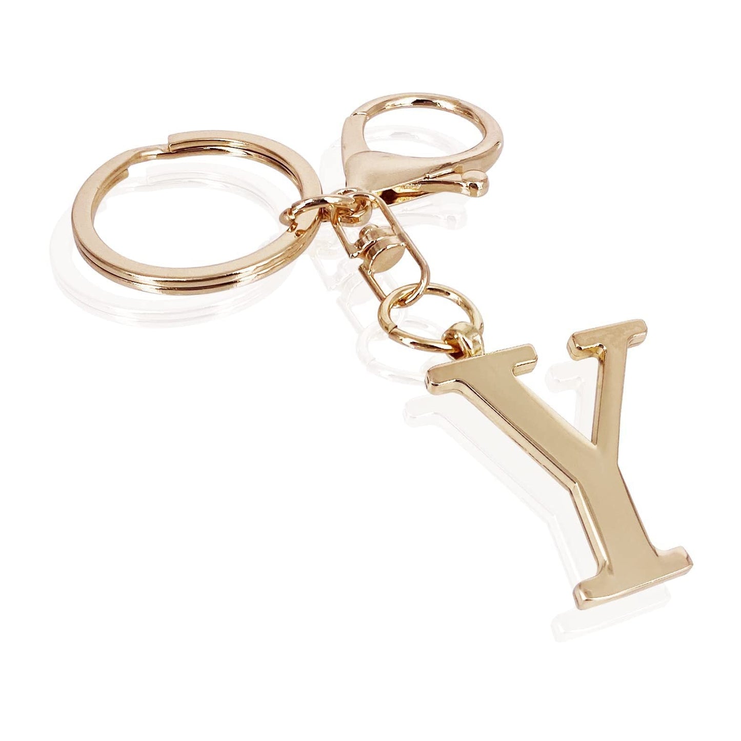 Initial | Charm de bolso elegante en aspecto dorado