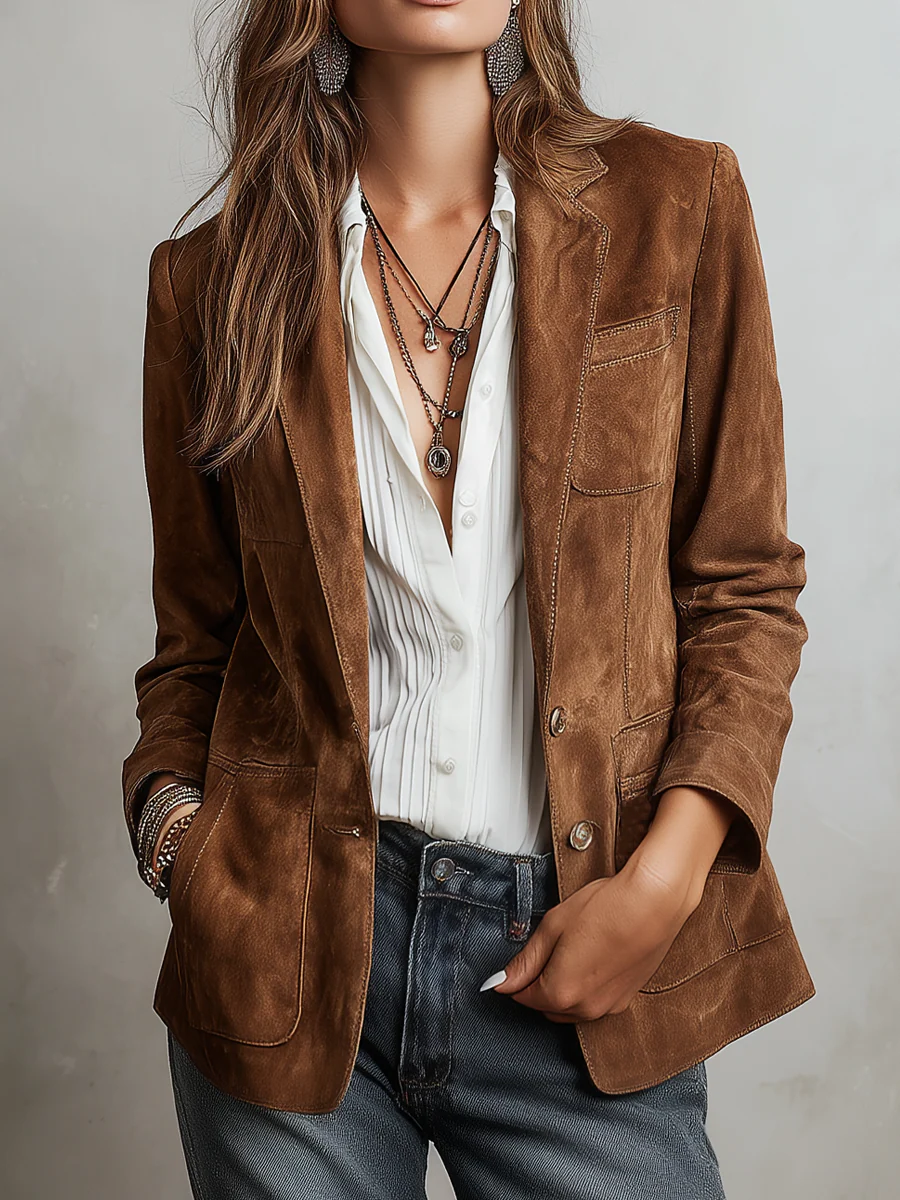 CRISTINA | Blazer Vintage Marrón
