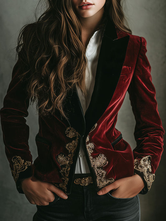 DOLORES | Elegante Chaqueta de Terciopelo