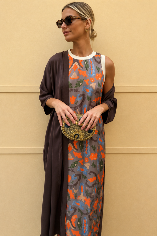 conjunto 2 piezas bohemio etnico retro oro