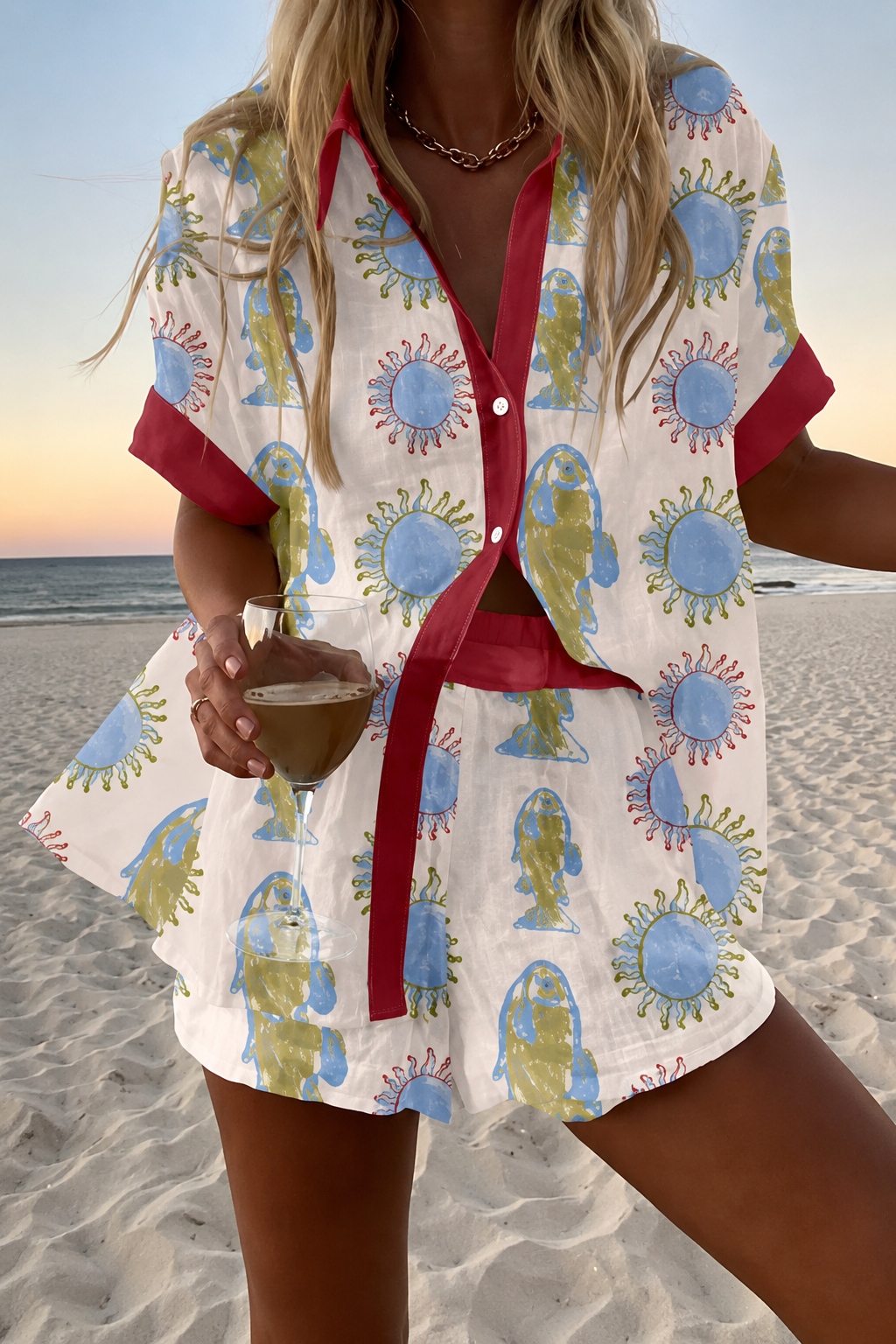solana-conjunto-camisa-y-short-estampado-hojas-tropicales-rayas