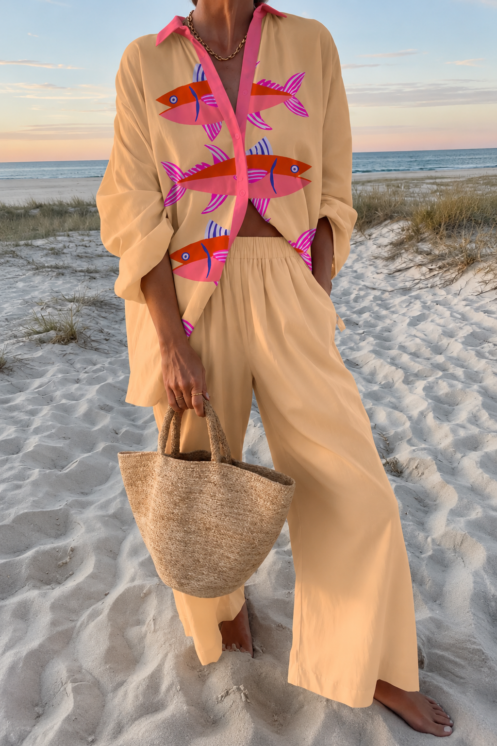 PALOMA™ | Conjunto oversize peces en tinta china
