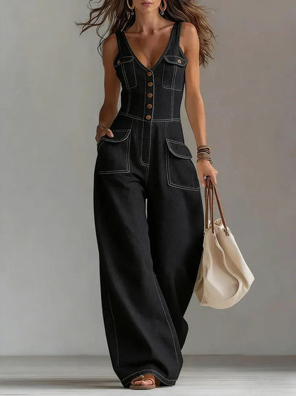 Sofia | Mono de Denim Relajado
