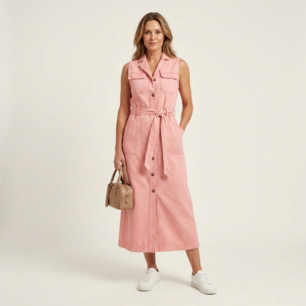Georgina | Vestido Maxi de Denim