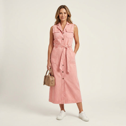 Georgina | Vestido Maxi de Denim