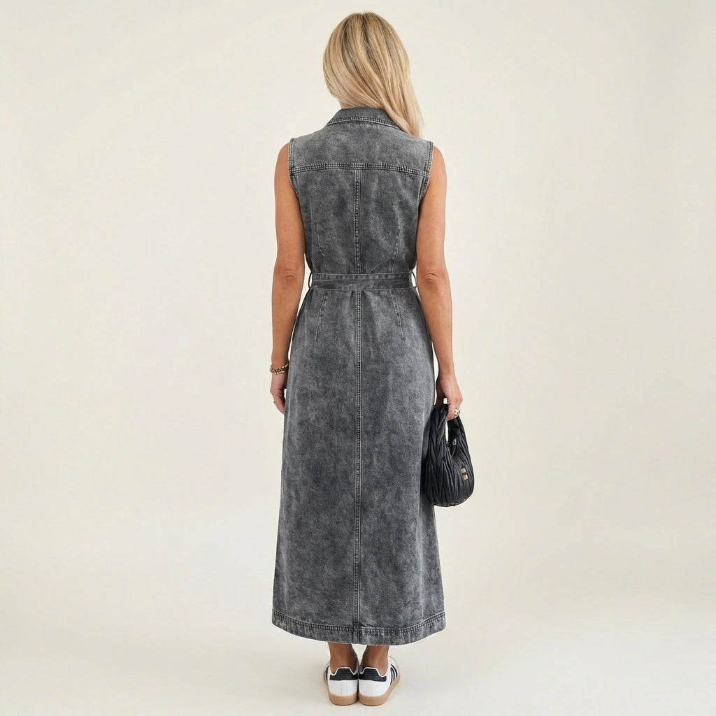 Georgina | Vestido Maxi de Denim