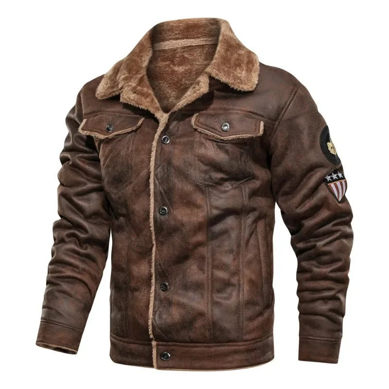 Nicolás | Chaqueta de Piel Forrada en Borreguito