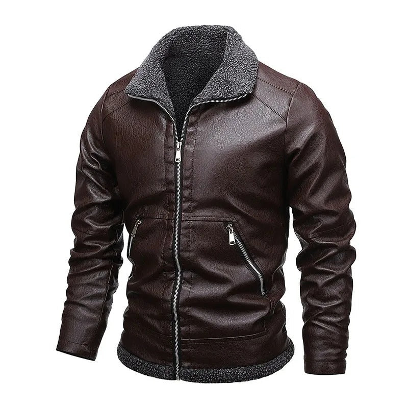 Samuele | Chaqueta de Piel con Interior Cálido