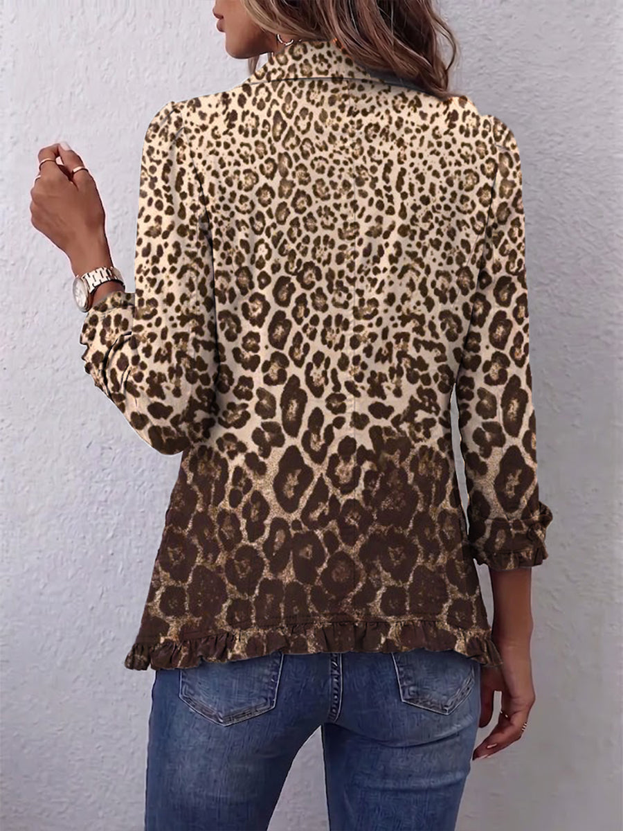 GEMA | Chaqueta Leopardo con Volantes